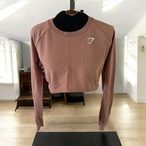 Gymshark Dusty Rose Long Sleeve Crop Top